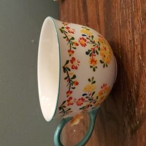 Anthropologie floral cup
